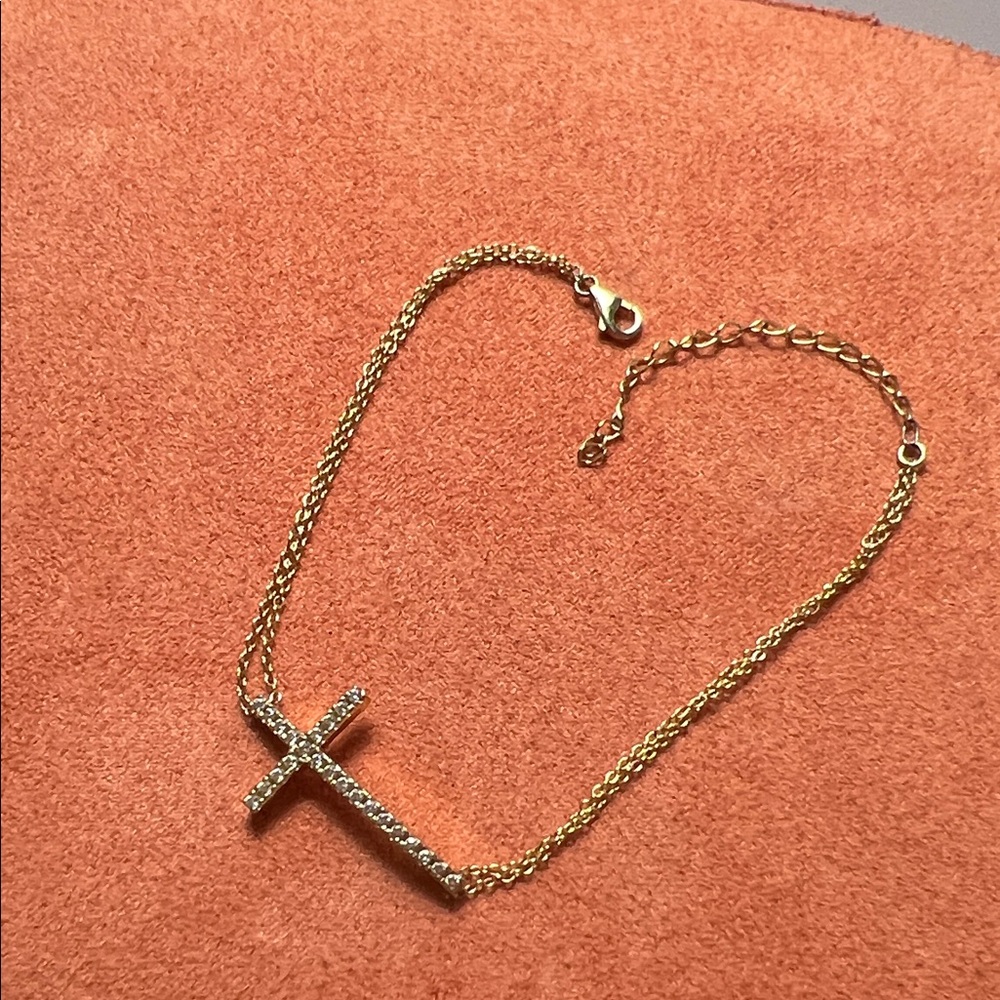 Gold Cross Bracelet